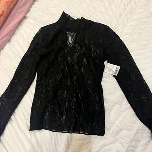 Urban outfitters black lace top